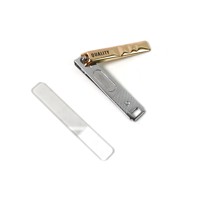 Cute Nail Clipper With Nail Catcher Nail File - Stainless Steel (1 Pc)