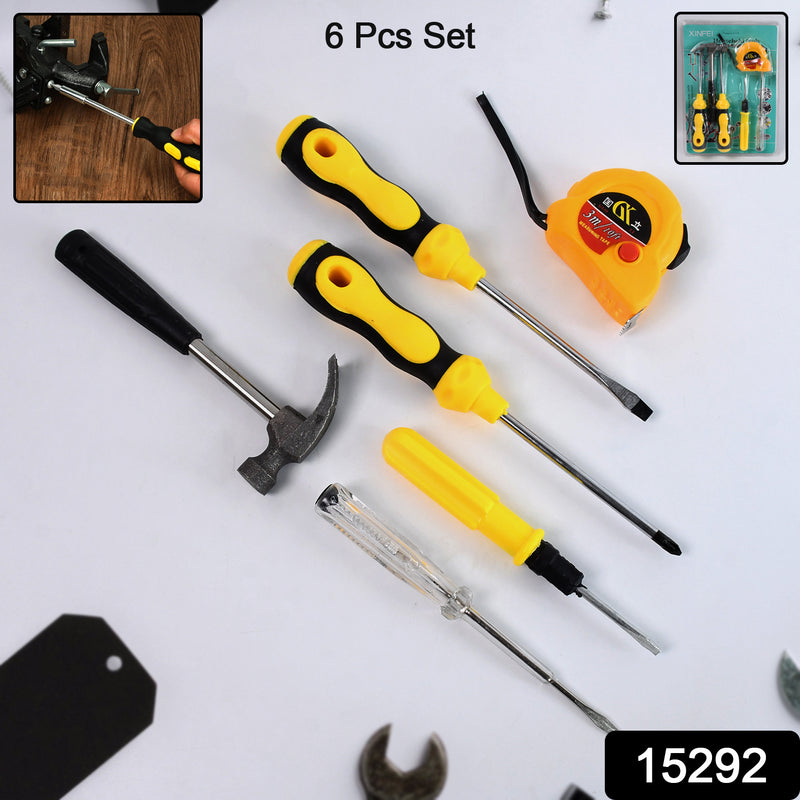 6 In 1 Hand Tool Kit Repair Home Screwdrivers Tool Kit With Tools Including Daily