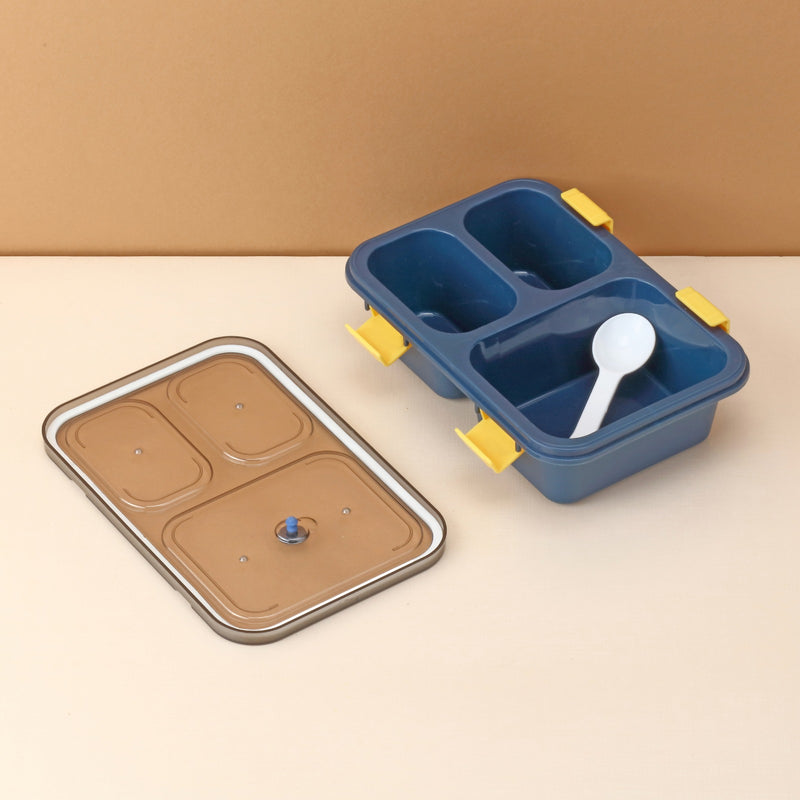 zzz 5627 Plastic Lunch Box For Kids Lunch Box For Kids 3 Compartment Insulated Lunch Box Tiffin Box For Boys Girls School  Office Men (3 Compartment Lunch Box)