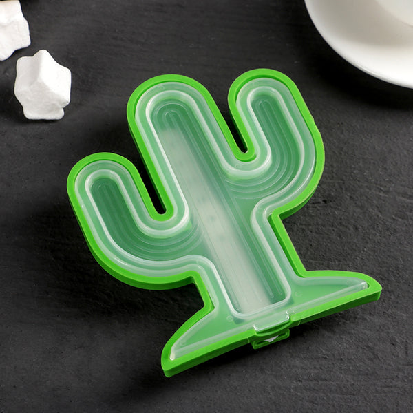 7172 Cactus Shape Mold Durable Cactus Shape Ice Cream Mould Silicone Popsicle Mold Ice Pop Diy Kitchen Tool Ice Molds