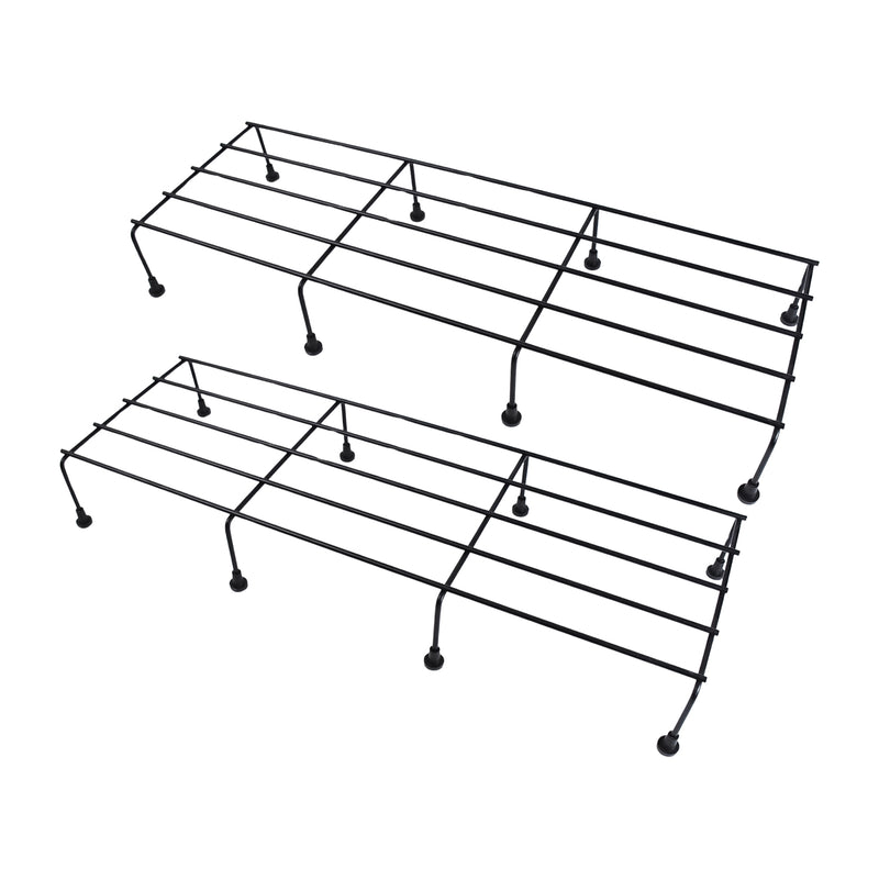 Metal Rectangle Flower Plant Stand For Balcony (6020 Cm  2 Pc Set)