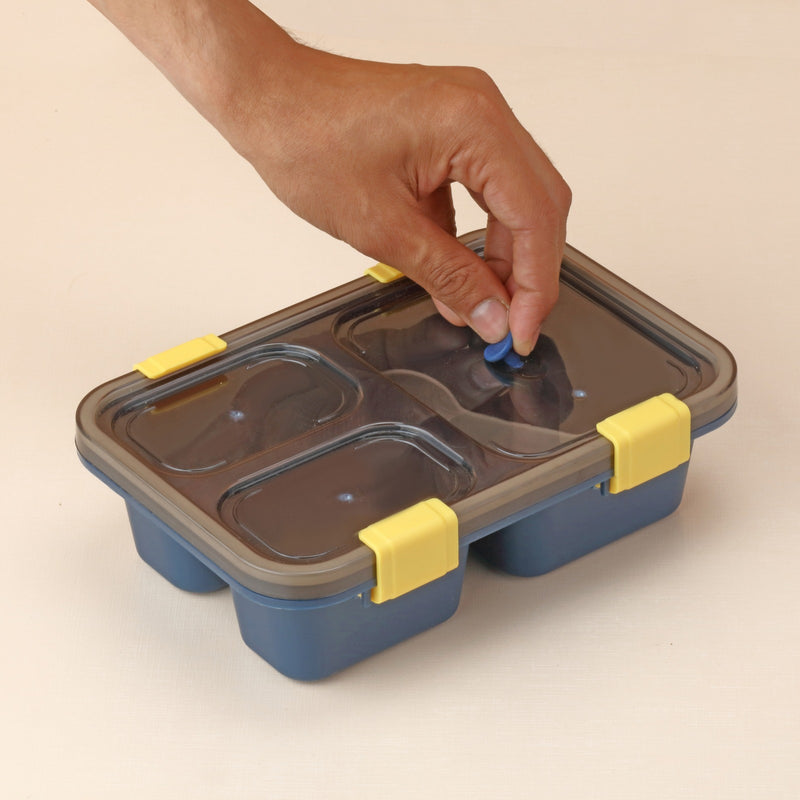 zzz 5627 Plastic Lunch Box For Kids Lunch Box For Kids 3 Compartment Insulated Lunch Box Tiffin Box For Boys Girls School  Office Men (3 Compartment Lunch Box)
