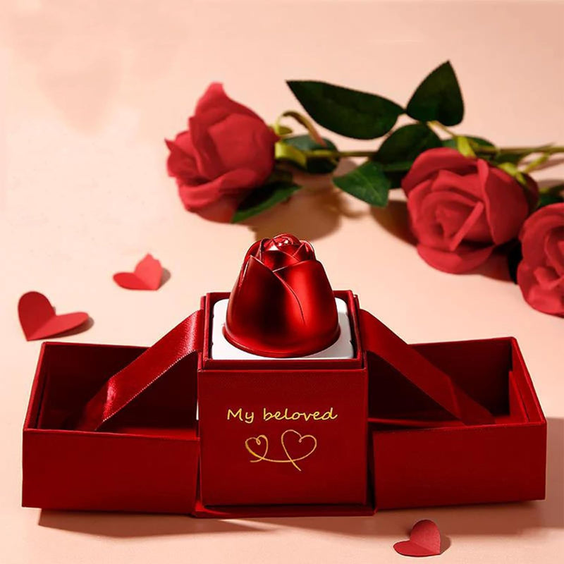 Christmas Gifts For Women Rose Ring Box Jewellery Box Eternal Rose Necklaces Box Wedding Valentines Day