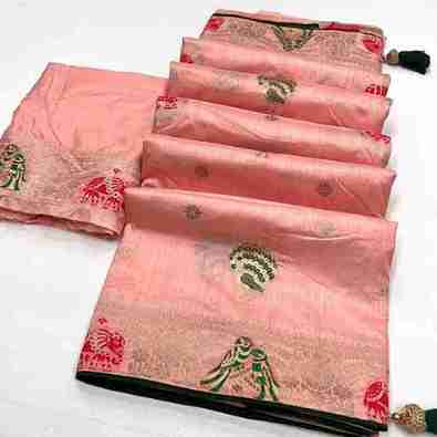 SILK JACQUARD GOLA WEAVING SAREE