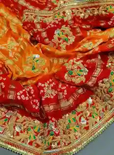 Ghatchola Chunri Odhna Dupatta in Kolkata Zardozi work