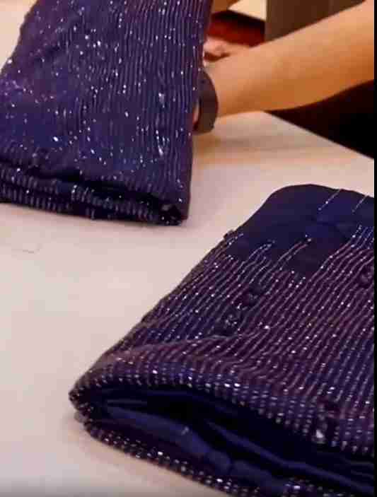 Embroidered Sequins Bronz Saree In Silk