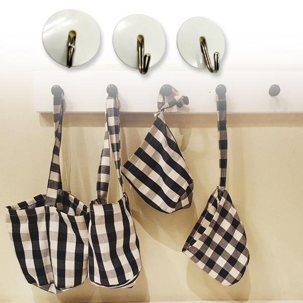 Multipurpose Strong Hook Self-adhesive Hooks For Wall Heavy Plastic Hook Sticky Hook Household For Home  Decorative Hooks Bathroom  All Type Wall Use Hook  Suitable For Bathroom Kitchen Office