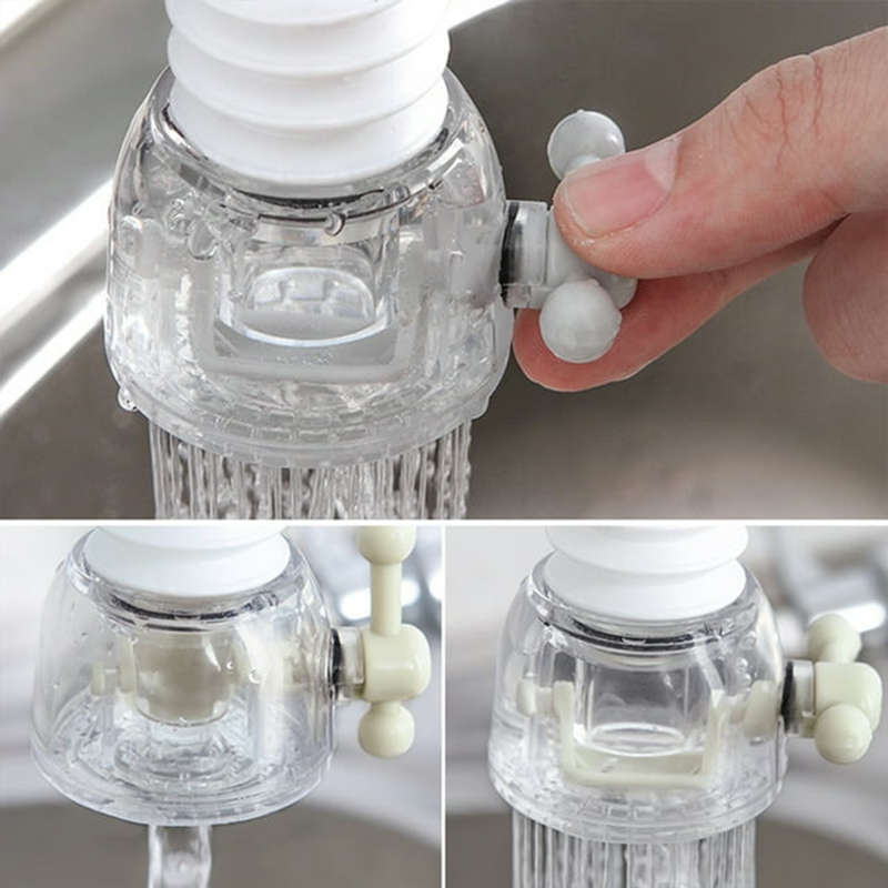 6242 Adjustable Water Faucet Can Rotate 360 Degree Shower Head Anti Spattering Water-saving Tap Nozzle Extended Filter Water Saving Kitchen Bathroom Faucet Water-saving Devices (1 Pc)