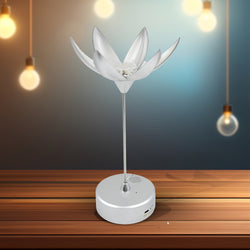 13074 Lotus Flower Lamp With Music Touch Open And Close Usb Rechargeable (1 Pc)