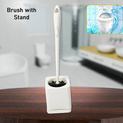 7624 Toilet Brush Set Household Cleaning Toilet Brushes Holder Sets Home Bathroom Hotel Long Handle No Dead Angle Decontamination Floor-mounted Wall-mounted Cleaner Brush Tool