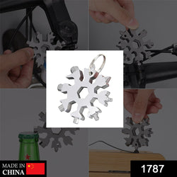 1787 Snowflake Multi-tool Stainless Steel Snowflake Bottle Opener