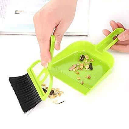 2213 Mini Dustpan With Brush Broom Set For Multipurpose Cleaning - 2 Pcs