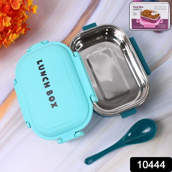 Insulated Testy Stainless Steel Leakproof Lunch Box With Spoon (1 Set)