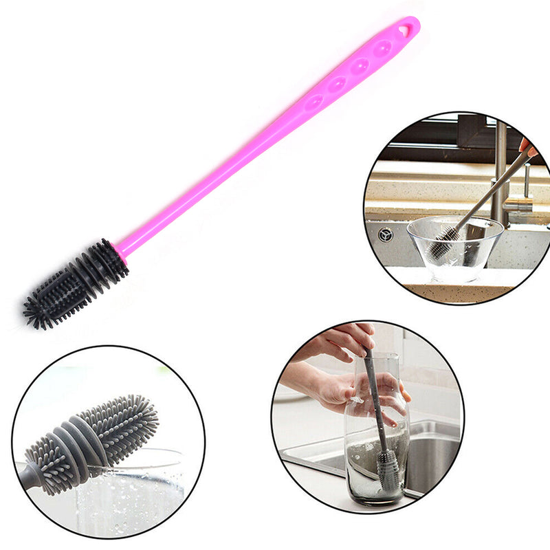 6198 Long Bottle Cleaning Brush For Washing Water Bottle Narrow Neck Containers