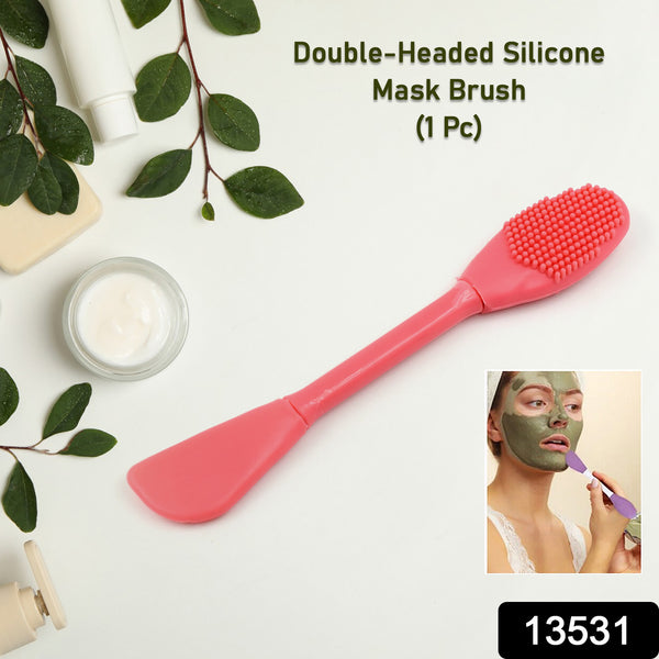 2 In 1 Double-headed Silicone Face Mask Brush (1 Pc)