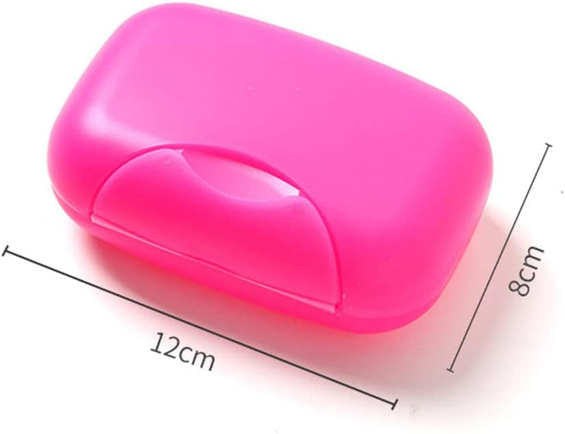 4592 Travel Soap Case Box Plastic Soap Box With Cover Waterproof Leakproof Soap Dish For Bathroom  Travel Use (1pc)