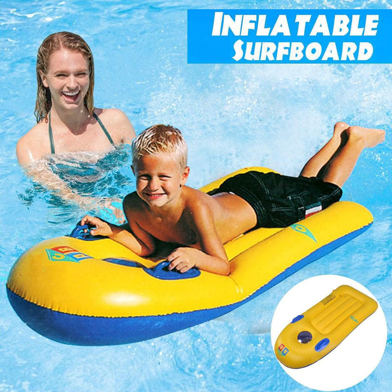 8029 Inflatable Surfboard For Kids Inflatable Bodyboard For Children With Handles Portable Surfboard For Children Outdoor Pool Beach Floating Mat Pad Water Fun