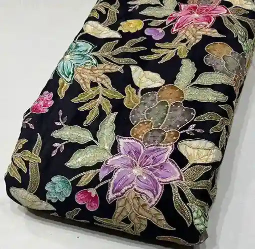 Pure crape saree