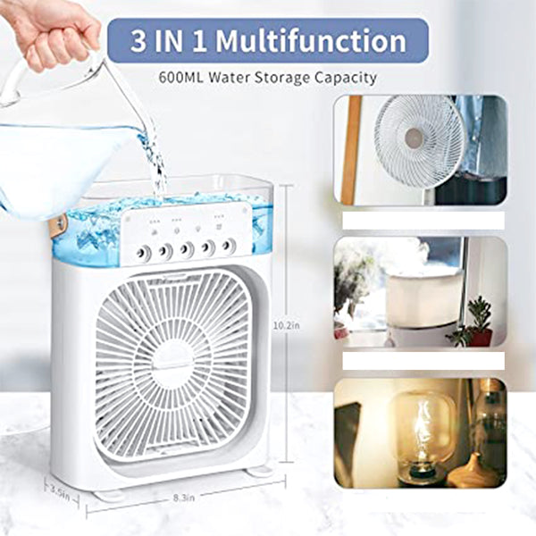 4769 Portable Air Conditioner Fan Personal Air Cooler Desk Cooling Fan (Battery Not Include)