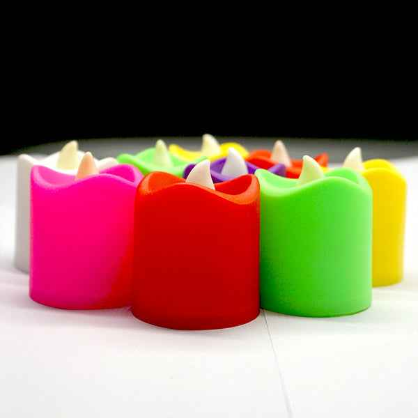 6425 24pcs Festival Decorative - Led Tealight Candles  Battery Operated Candle Ideal For Party Wedding Birthday Gifts (Multi Color)