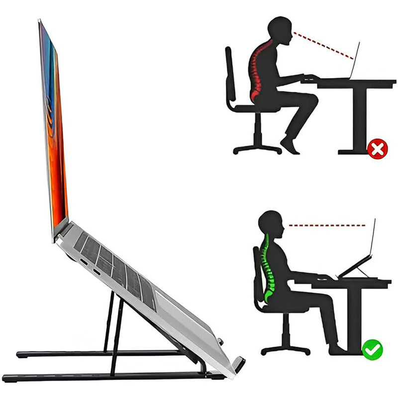 Home Foldable Height Adjustable Laptop Stand (1 Pc)