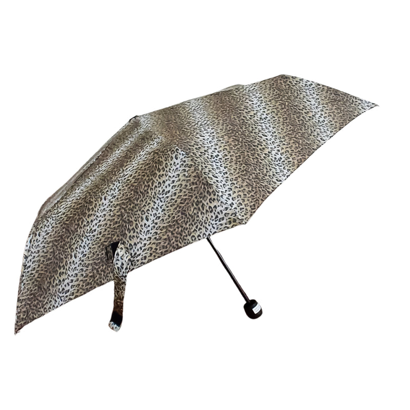 Leopard Shape 3-fold Sun  Rain Protective Foldable Umbrella (1 Pc)