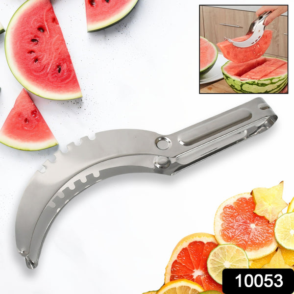 10053 3in1 Stainless Steel Watermelon Cantaloupe Slicer Knife Corer Fruit Vegetable Tools Kitchen (1 Pc)