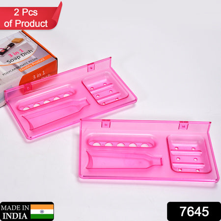 7645 Shop A Wide Range Of Bathroom Ware Products From Pure Source India In This Pack There Coming 3in1 Glass Soap Dish Which Is Suitable To Use On Stand.