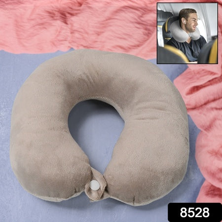 8528 Soft Neck Pillow For Car Home Airplane Travel Travel Neck Pillow For Sleeping  Travel Essentials For Neck Restmultipurpose Comfortable Head Rest Neck Holder Pillow (1 Pc)