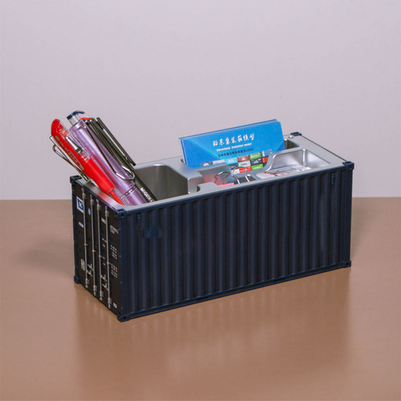 8749 Shipping Container Pen Holder Shipping Container Model Pen Name Card Holder Simulated Container Model For Business Gift