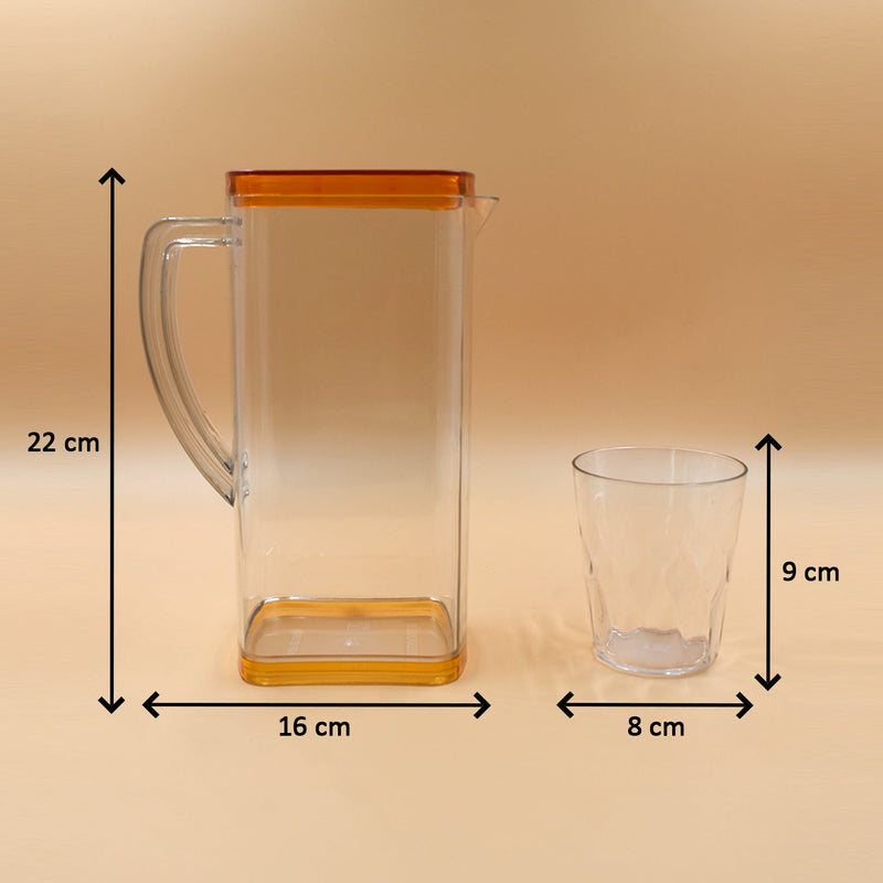 2246 Resistant Glass Jug For Juice Milk Cold Or Hot Beverages