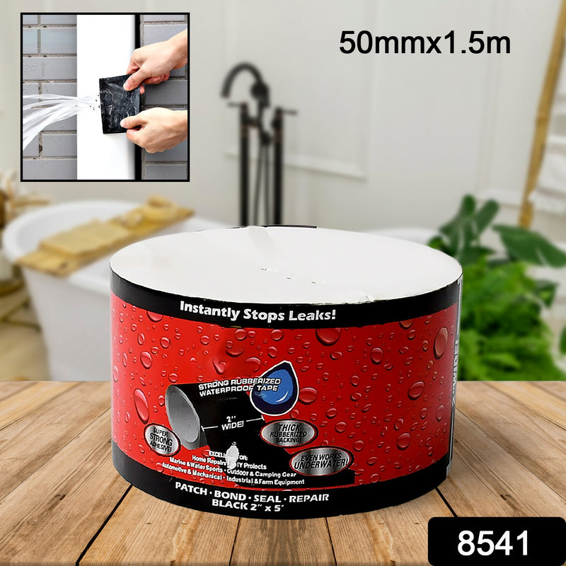 8541 Leak Proof Tape Sealing Tape Stickers Water Leakage Stopper Block Quick Pipe Fix Pvc Waterproof Strong Adhesive Diy Home Garden Sticker Tapes (50mmx1.5m)