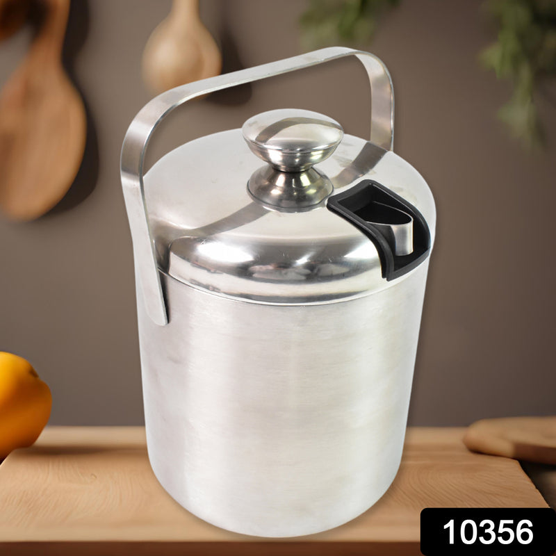 Stainless Steel Ice Buckets With Lid (1.3 Liters Approx)