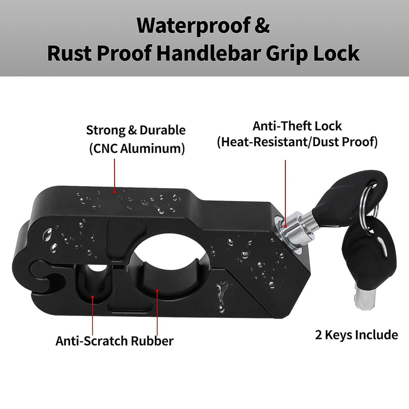 7523 Motorcycle Grip Lock Universal Motorcycle Handlebar Throttle Grip Security Lock