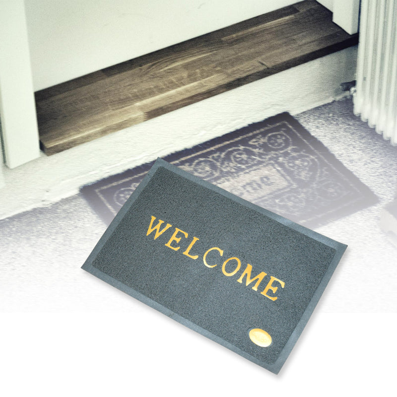 8822 Welcome Door Mat For Home Entrance Outdoor Mat Anti Slip Heavy Duty And Waterproof  Easy To Clean For Entry For Bedroom Living Room (23x15 Inch)