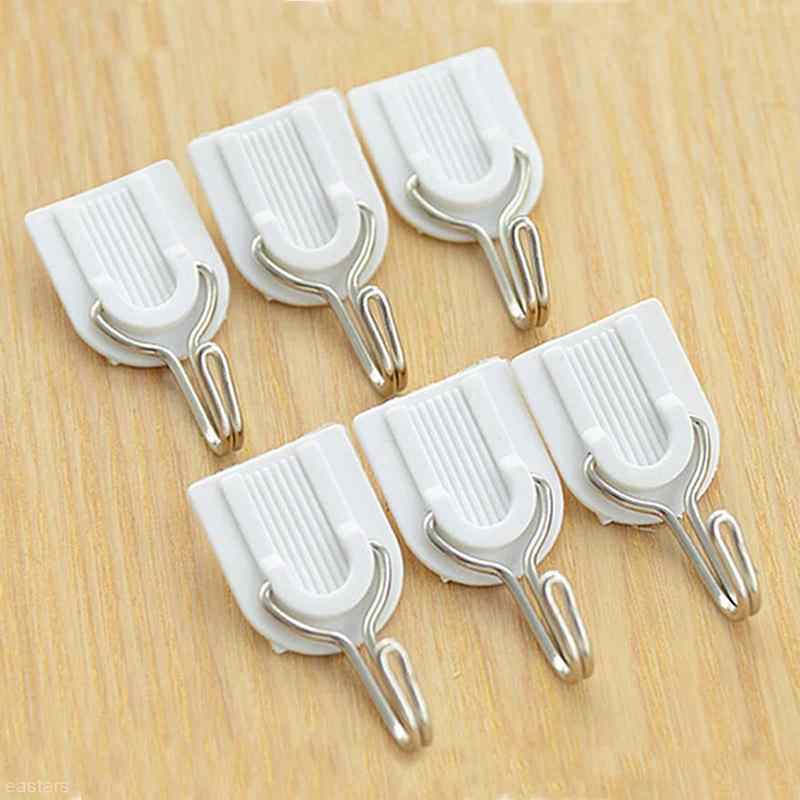 1627 Adhesive Sticker Abs Plastic Hook Towel Hanger For Kitchenbathroom