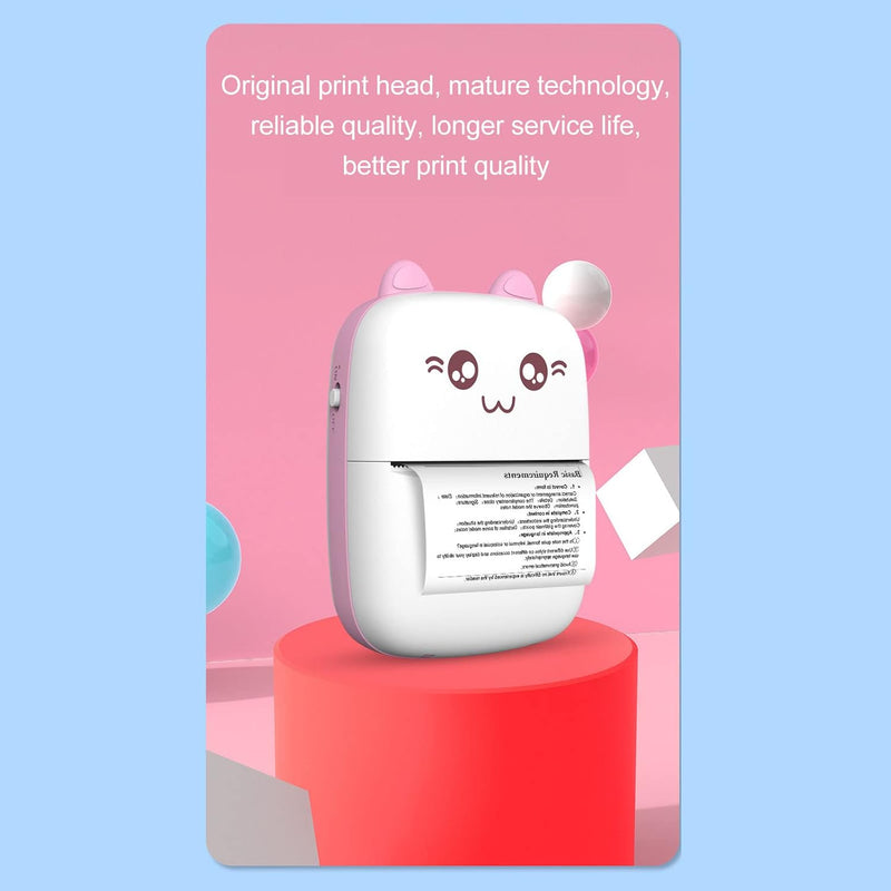 8838 Pocket Mini Printer Mobile Phone Bluetooth Connection Wireless Mini Thermal Printer With Android Or Ios App For Pictures Portable Smart Printercontains 1 Rolls Thermal Paper With Fast Paper Output For Photo Image