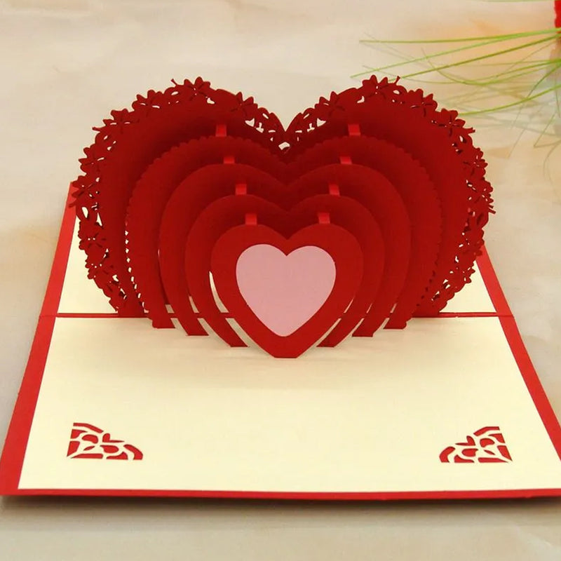 3d Paper Wish Card High Quality Paper Card All Design Card Good Wishing Card (All 3d Card Birthday Christmas Card  Cartoon Card Love Heart Card) (1 Pc)