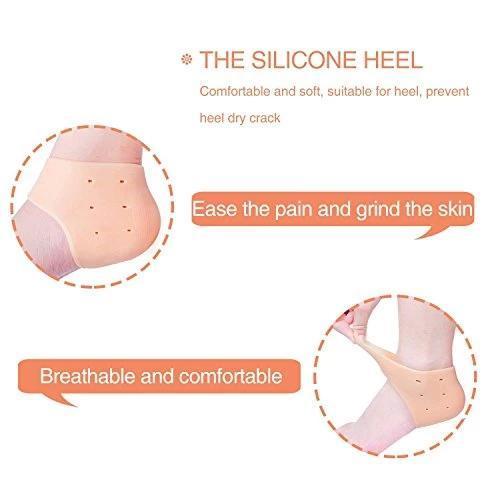 1277 Anti Crack Silicon Gel Heel Moisturizing Socks For Foot Care Men Women (Loose Pack)