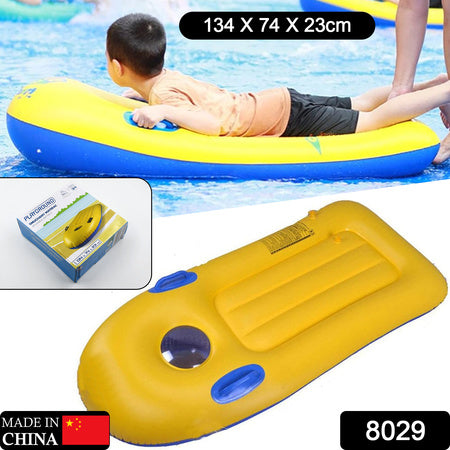 8029 Inflatable Surfboard For Kids Inflatable Bodyboard For Children With Handles Portable Surfboard For Children Outdoor Pool Beach Floating Mat Pad Water Fun