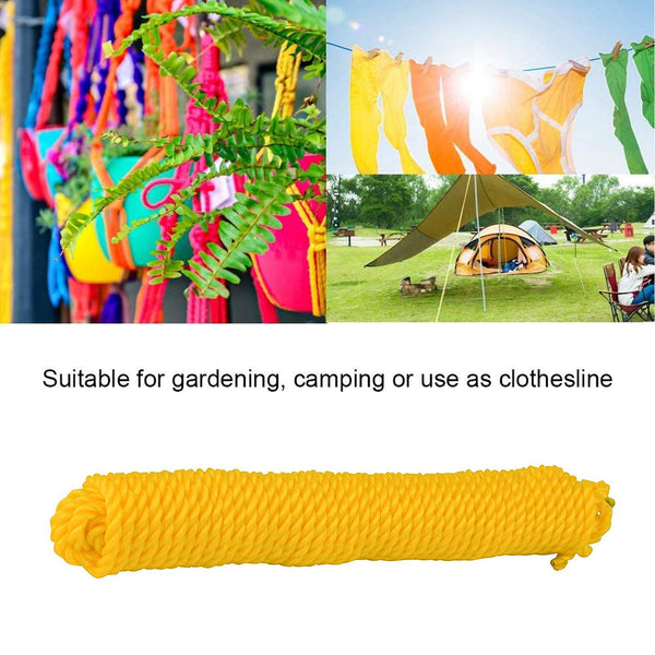 9116 3meter Heavy Duty Laundry Drying Clothesline Rope Portable Travel Nylon Cord Sturdy Clothes Line For Outdoor Camping Indoor Crafting Art Projects