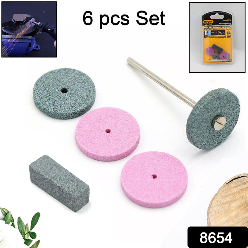 Mini Abrasive Wheel Quickly Change Stone Mounted Grinding Wheel (6 Pcs Set)