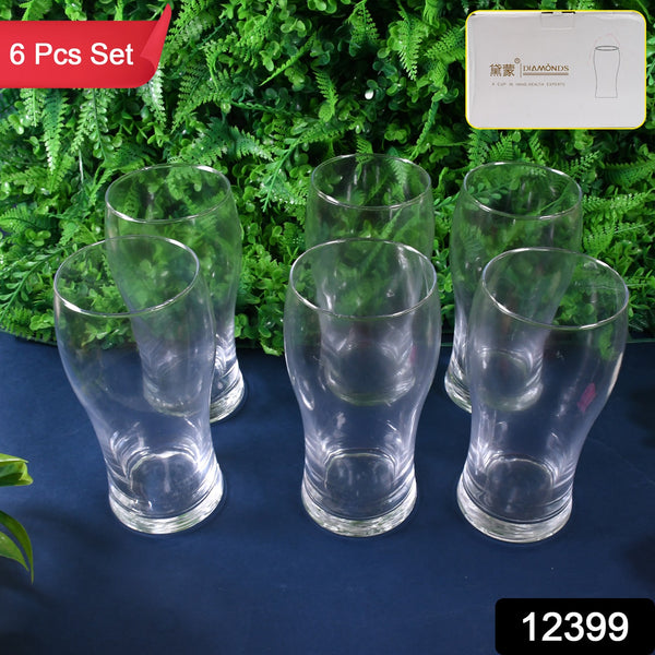 Juice Water Glass Tumbler Pure Glass (6 Pcs Set)