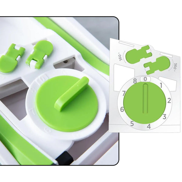 2803 Multi Functional Time Saving Adjustable Hand Press Vegetables Chopper