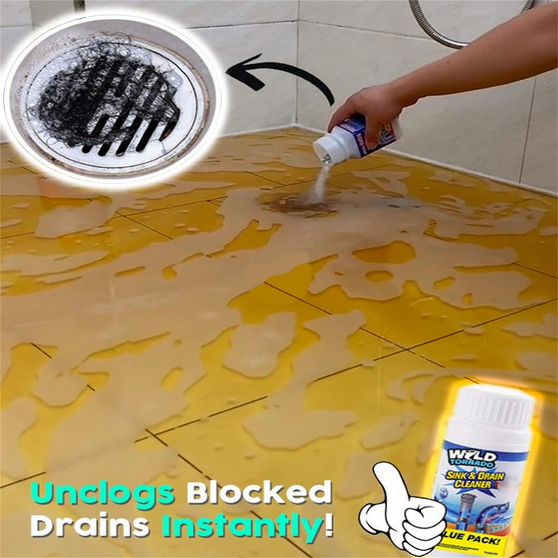 7934 Powerful Sink And Drain Cleaner Portable Powder Cleaning Tool Super Clog Remover Chemical Powder Agent For Kitchen Toilet Pipe Dredging (110 Gm)