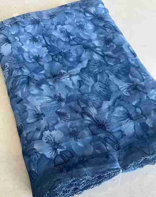 Georgette Printed Saree (Lace Border)