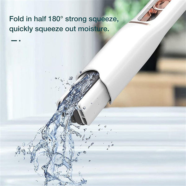 4707 Portable Self-squeeze Short Mop Mini Hand Wash-free Strong Absorbent Mop With 1 Cotton Head Cleaning Sponge For Bathroom Kitchens Table