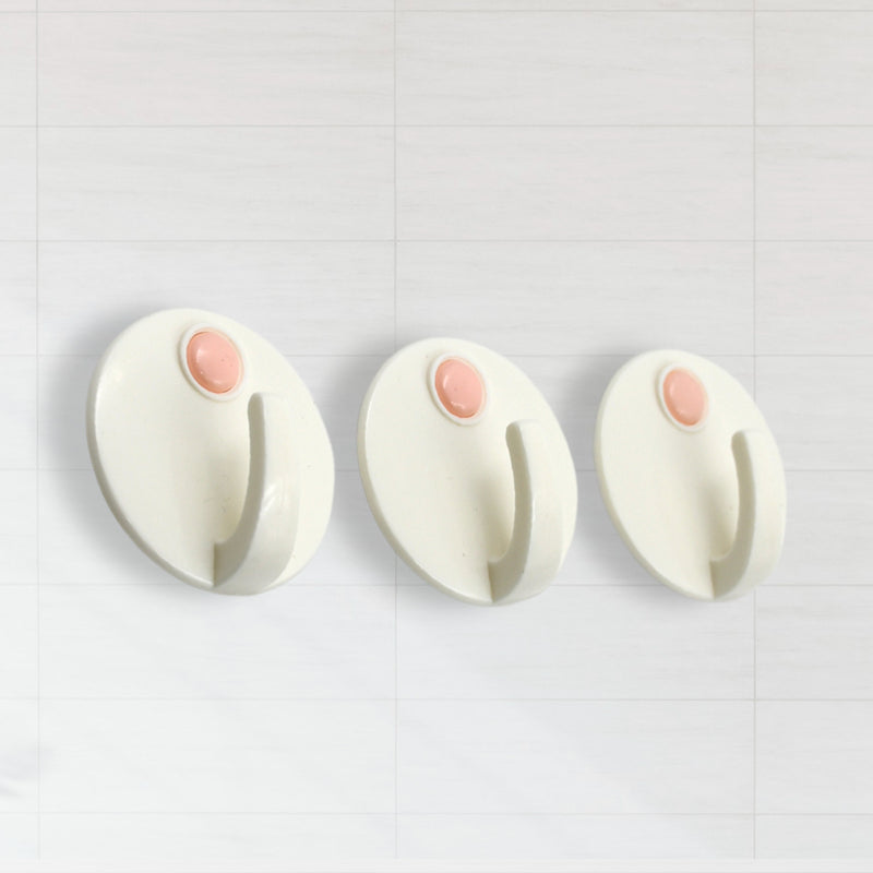Multipurpose Strong Hook Self-adhesive Hooks For Wall Heavy Duty Hook Sticky Hook Household For Home Decorative Hooks Bathroom  All Type Wall Use Hook Suitable For Bathroom Kitchen Office