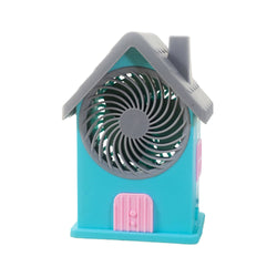 4799 Mini House Fan House Design Rechargeable Portable Personal Desk Fan For Home  Office  Kids Use (Battery Not Include)