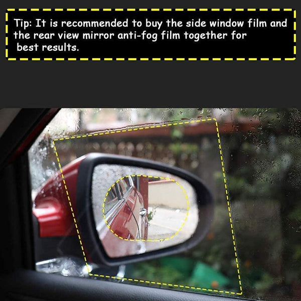 7552 Anti Fog Anti Scratch Interior Rearview Car Mirror Film Waterproof Hd Clear Protective Sticker Film For Safe Driving Car Mirrors Side Windows